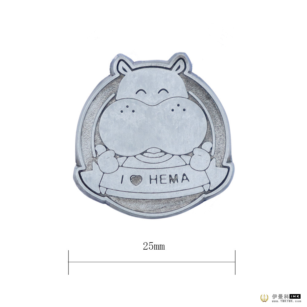 Hippo badge in custom design Badge 图1张